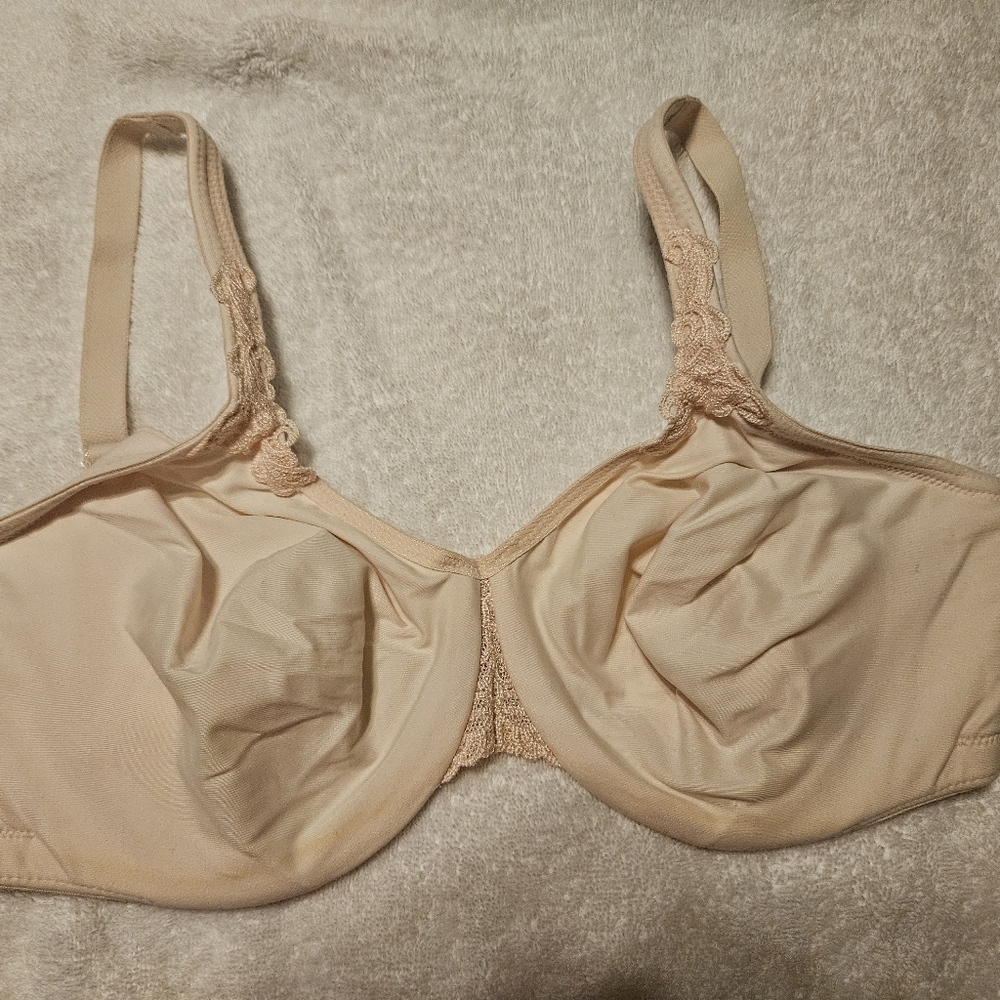 Lilyette Tan Lace Accent Bra Size 42C New